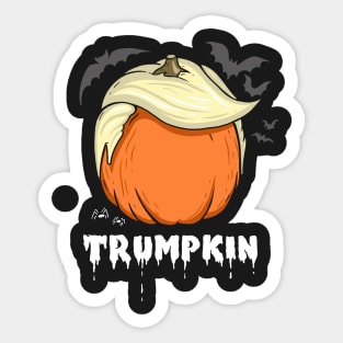 Trumpkin, Donald Trump Halloween Pumpkin Sticker